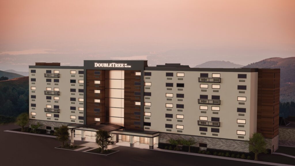 Rendering of the new Holiday Inn Wilkes Barre to a DoubleTree